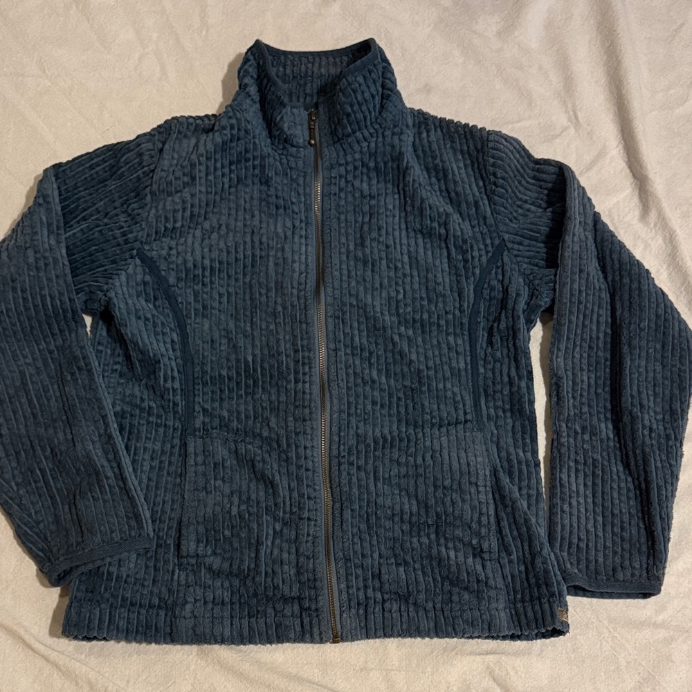 Woolrich Women's Cotton zip-up Sweater in Dark Bluebell Sz M